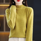 Aveline | Women's Ribbed Mock Neck Jumper — view 4