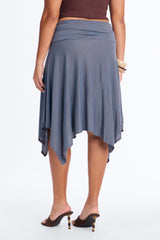 Women's Striped Midi Skirt | Yvezi — 8