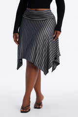 Women's Striped Midi Skirt | Yvezi — 10