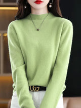 Aveline | Women's Ribbed Mock Neck Jumper — view 9