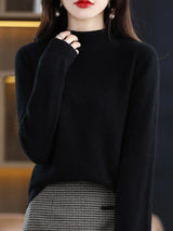 Aveline | Women's Ribbed Mock Neck Jumper — view 15