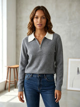 Sloane | Women's Half-Zip Polo Sweater — view 4