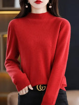 Aveline | Women's Ribbed Mock Neck Jumper — view 17