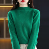 Aveline | Women's Ribbed Mock Neck Jumper — view 5
