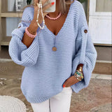 Solveig | Lantern Sleeve Chunky Knit Jumper — view 3