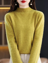 Aveline | Women's Ribbed Mock Neck Jumper — view 10