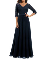 Helena | Lace Christmas Party Maxi Dress — view 8