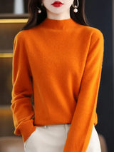 Aveline | Women's Ribbed Mock Neck Jumper — view 11
