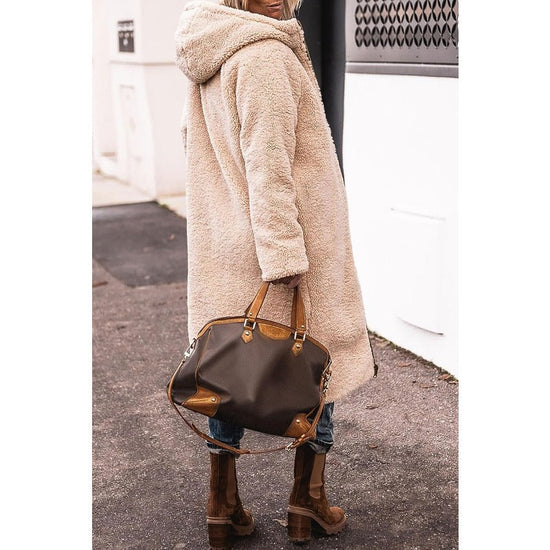 Helena | Women's Long Hooded Down Puffer Winter Coat — view 1