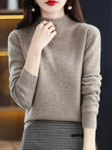 Aveline | Women's Ribbed Mock Neck Jumper — view 21