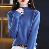 Aveline | Women's Ribbed Mock Neck Jumper — view 1