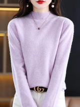 Aveline | Women's Ribbed Mock Neck Jumper — view 13