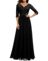 Helena | Lace Christmas Party Maxi Dress — view 3