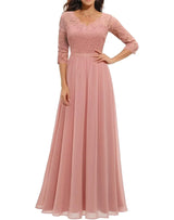 Helena | Lace Christmas Party Maxi Dress — view 4