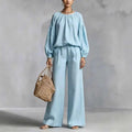 Soraya | Women's Relaxed Wide-Leg Trouser Co-Ord Set — view 1