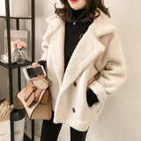 Sloane | Women's Faux Suede Shearling-Lined Aviator Winter Jacket — view 4