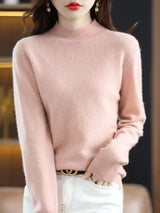 Aveline | Women's Ribbed Mock Neck Jumper — view 12