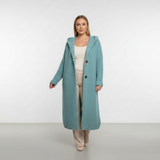 Rowena | Long Hooded Merino Wool Cardigan — view 5