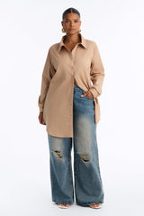 Women's Poplin Cotton Shirt — Button Down, Collared | Yvezi — 26