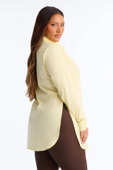 Women's Poplin Cotton Shirt — Button Down, Collared | Yvezi — 55