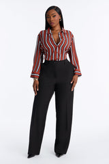 Women's Striped Shirt — Button Down | Yvezi — 23
