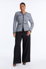 Women's Tweed Blazer and Pants Set — Wide Leg | Yvezi — 5