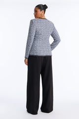 Women's Tweed Blazer and Pants Set — Wide Leg | Yvezi — 8