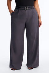 Women's Belted Wide Leg Pants | Yvezi — 21