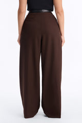 Women's Belted Wide Leg Pants | Yvezi — 32