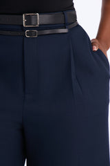 Women's Belted Wide Leg Pants | Yvezi — 39