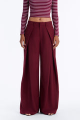 Women's Pleated Wide Leg Pants | Yvezi — 10