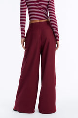 Women's Pleated Wide Leg Pants | Yvezi — 12