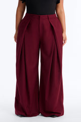 Women's Pleated Wide Leg Pants | Yvezi — 13
