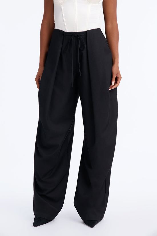Women's Pleated Wide Leg Pants | Yvezi — 1