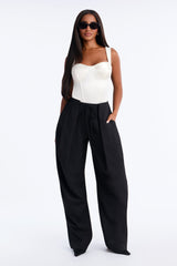 Women's Pleated Wide Leg Pants | Yvezi — 2