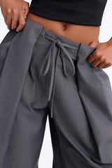 Women's Pleated Wide Leg Pants | Yvezi — 11