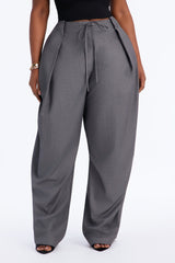 Women's Pleated Wide Leg Pants | Yvezi — 14