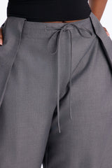 Women's Pleated Wide Leg Pants | Yvezi — 15