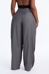 Women's Pleated Wide Leg Pants | Yvezi — 16