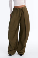 Women's Pleated Wide Leg Pants | Yvezi — 23