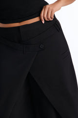 Women's Wide Leg Pants — Button Front | Yvezi — 7
