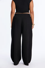 Women's Wide Leg Pants — Button Front | Yvezi — 8