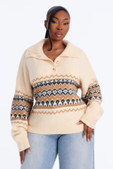 Women's Knit Polo Sweater | Yvezi — 5