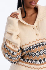 Women's Knit Polo Sweater | Yvezi — 7