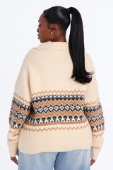 Women's Knit Polo Sweater | Yvezi — 8