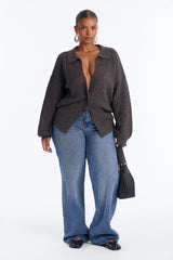 Women's Cardigan — Long Sleeve, V Neck | Yvezi — 6