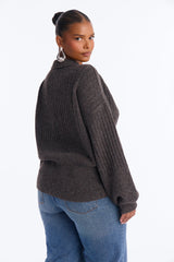 Women's Cardigan — Long Sleeve, V Neck | Yvezi — 8