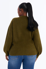 Women's Cardigan — Long Sleeve, V Neck | Yvezi — 16