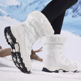 Karina | Women's Fleece-Lined Snow Boots with Faux Fur Cuff & Grip Sole — view 8