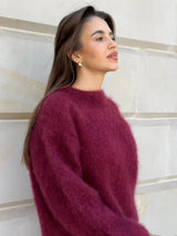 Women's Mohair-Blend Relaxed Knit Jumper — view 4